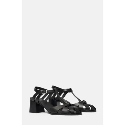 Scarosso 55mm Giulia Block-heel Strappy Sandals In Black