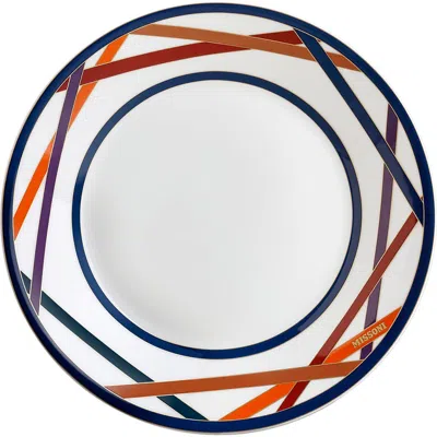 Missoni Home Tableware Soup Plates Nastri Set Of 2  Multicolor Diam. 8.5"