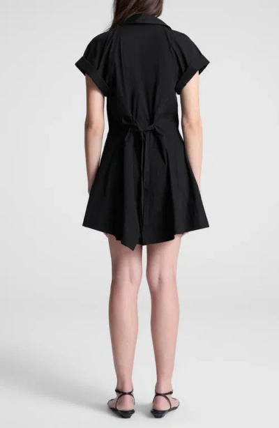 A.l.c . Julie Cotton Mini Shirtdress In Black