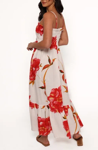 Petal And Pup Petal & Pup Bridger Floral Print Smocked Tiered Maxi Dress In Multi