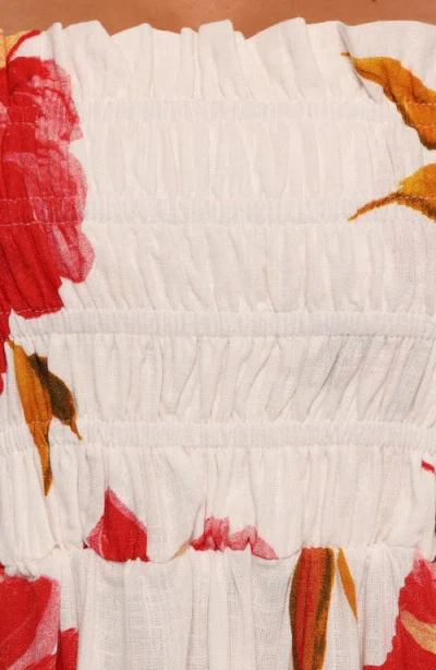 Petal And Pup Petal & Pup Bridger Floral Print Smocked Tiered Maxi Dress In Multi