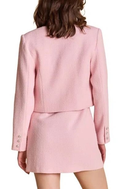 Endless Rose Tweed Buttoned Jacket Pink In Pink