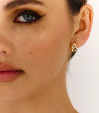 Mazin Jewels Marquise Studs