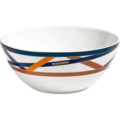Missoni Home Tableware Soup Or Cereal Bowls Nastri Set Of 2  Multicolor Diam. 5.75", H 2.3"