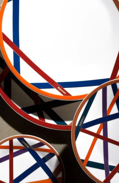 Missoni Home Tableware Soup Or Cereal Bowls Nastri Set Of 2  Multicolor Diam. 5.75", H 2.3"