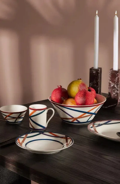 Missoni Home Tableware Soup Or Cereal Bowls Nastri Set Of 2  Multicolor Diam. 5.75", H 2.3"