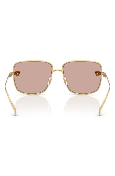 Versace 59mm Mirrored Square Sunglasses