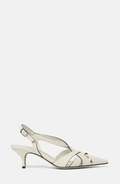 Scarosso Clio Slingback Pumps In White