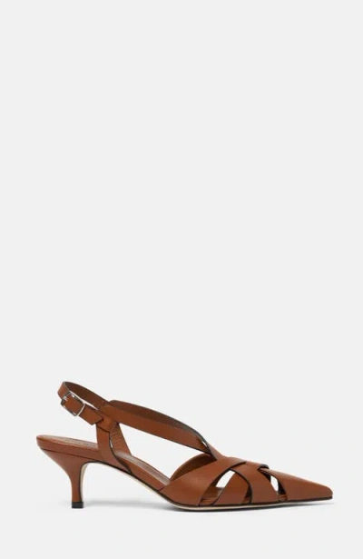 Scarosso Clio Slingback Pumps In Brown