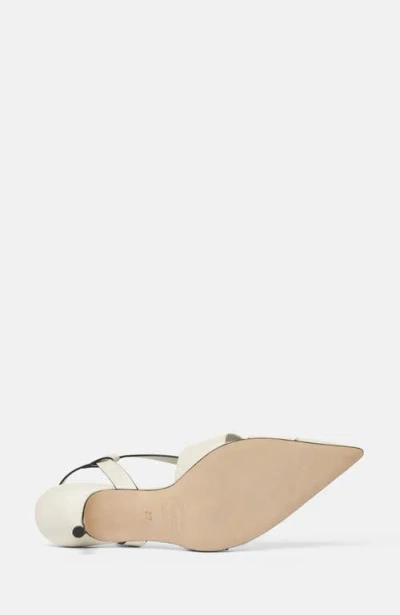 Scarosso Clio Slingback Pumps In White