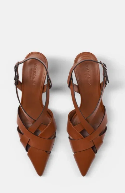 Scarosso Clio Slingback Pumps In Brown