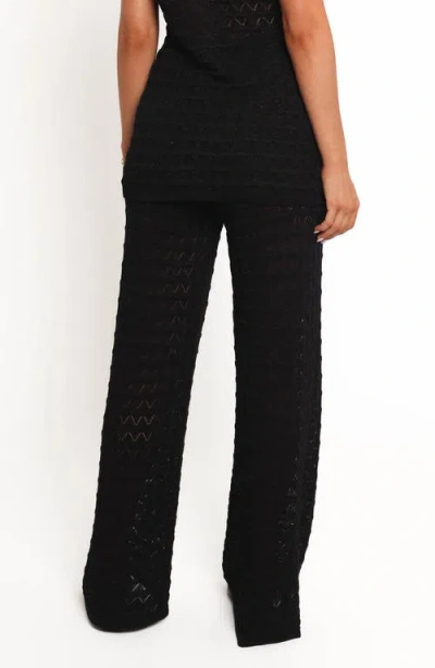 Petal And Pup Petal & Pup Fiore Pointelle Pants In Black