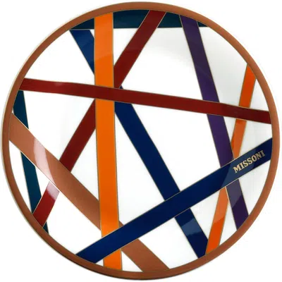 Missoni Home Tableware Bread And Butter Plates Nastri Set Of 2  Multicolor Diam. 6"