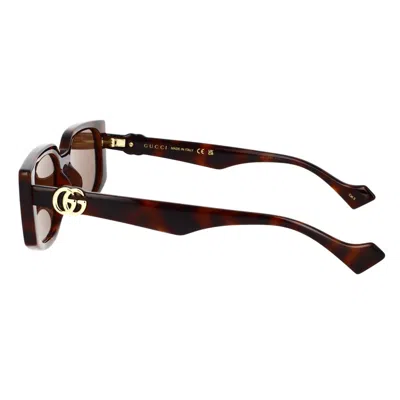 Gucci Eyewear Sunglasses In Brown