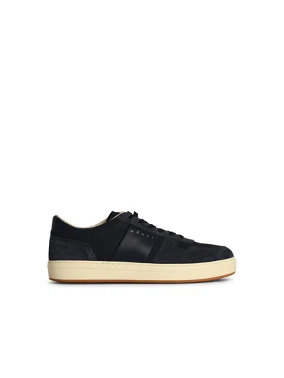 Hogan 'h668' Navy Leather Sneakers