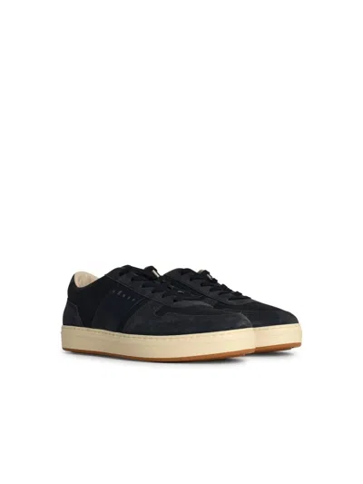 Hogan 'h668' Navy Leather Sneakers