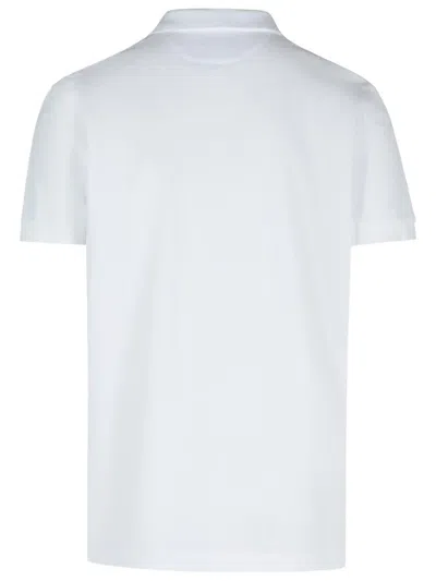 Tom Ford White Polo Shirt With Classic Collar In Cotton Blend Man