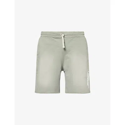 Trapstar Mens Grey Hyperdrive Faded Cotton Shorts