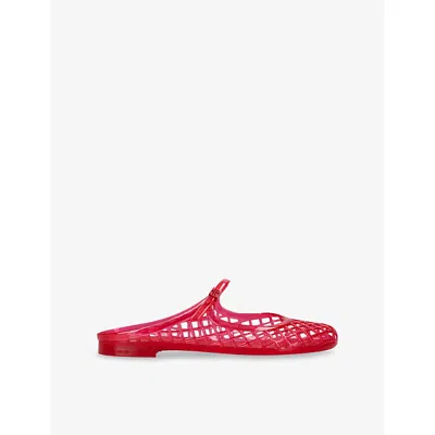 Tory Burch Mellow Mary Jane Jelly Mule In Red