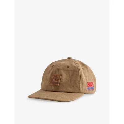 A Bathing Ape Mens Beige Bape Appliqué Adjustable Cotton-canvas Cap