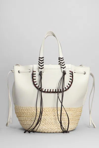 Cuba Lab Bolero Tote In Beige Raffia In Neutral