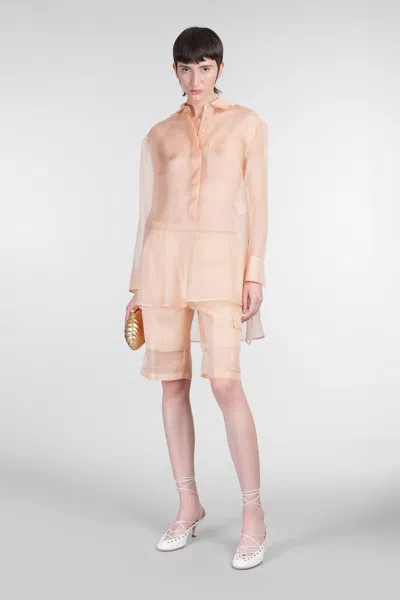 Del Core Shorts In Rose-pink Silk