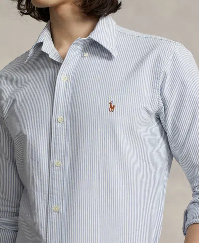 Polo Ralph Lauren Men's Custom Fit Oxford Shirt In Blue