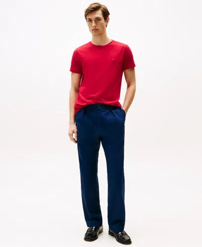 Tommy Hilfiger Men's Stretch Cotton Slim-fit T-shirt In Red