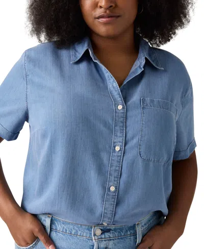 Levi's Darlene Shirt (plus Size) In Blue