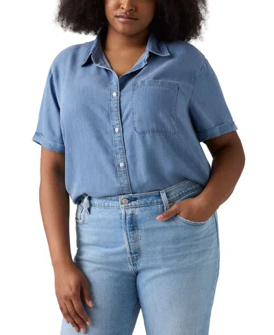 Levi's Darlene Shirt (plus Size) In Blue
