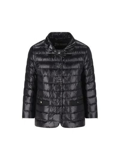Herno Long Sleeved Quilted Down Jacket