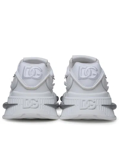 Dolce & Gabbana White Mixed-material Airmaster Sneakers