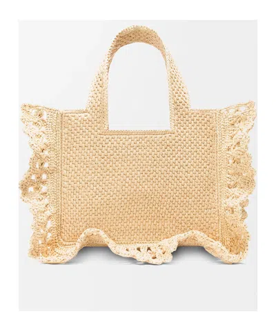 Loewe Small Font Tote Bag In Neutral