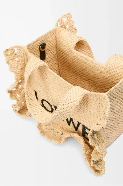 Loewe Small Font Tote Bag In Neutral