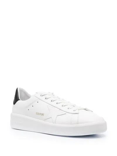 Golden Goose Mens Silver Com Pure Star Bio Logo-print Faux-leather Low-top Trainers