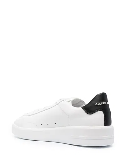 Golden Goose Mens Silver Com Pure Star Bio Logo-print Faux-leather Low-top Trainers