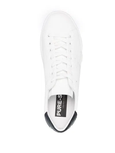 Golden Goose Mens Silver Com Pure Star Bio Logo-print Faux-leather Low-top Trainers