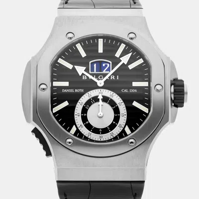 Pre-owned Bvlgari Daniel Roth Endurer Chronosprint Bre56bsldchs 51x56 Mm In Black