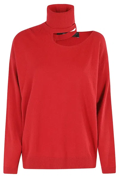 Federica Tosi Dramatic Cut-out Turtleneck Sweater