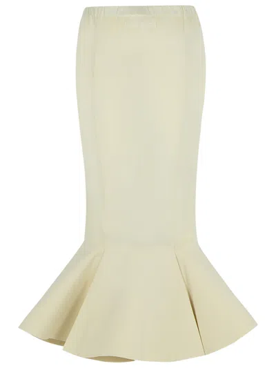 Marni Cotton Skirt With Elastic Waistband And Flared Hem