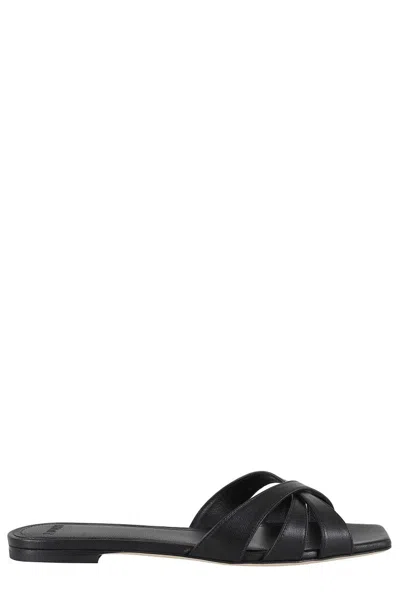 3juin Nerea Woven Strap Calf Leather Sandals