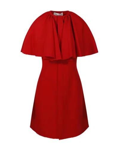 Ami Alexandre Mattiussi Mini Red Wool Dress
