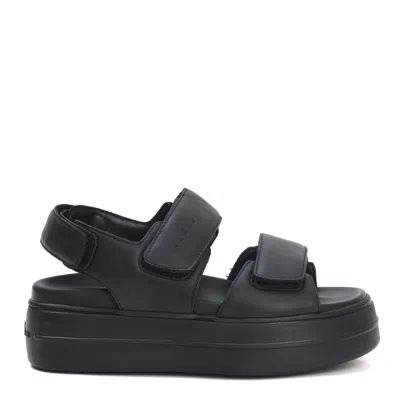 Hogan Leather Sandals With Open Heel And Toe