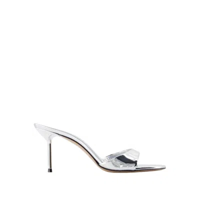 Shop Paris Texas Lidia 70 Pumps - Leather - Silver