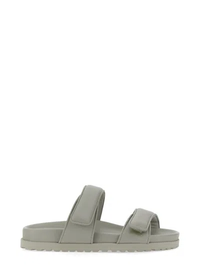 Gia Borghini Woman Sandals Sage Green Size 11 Soft Leather