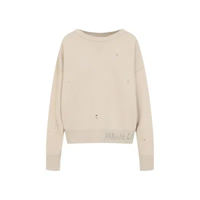 Maison Margiela Cotton Distressed Logo Sweatshirt