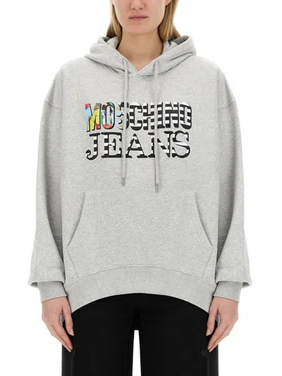 Moschino Oversized Grey Sweatshirt