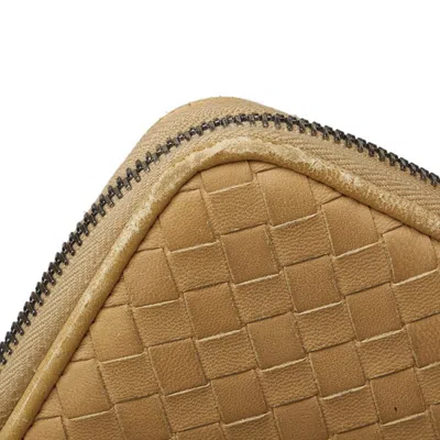 Pre-owned Bottega Veneta Beige Leather Long Wallet (bi-fold) ()
