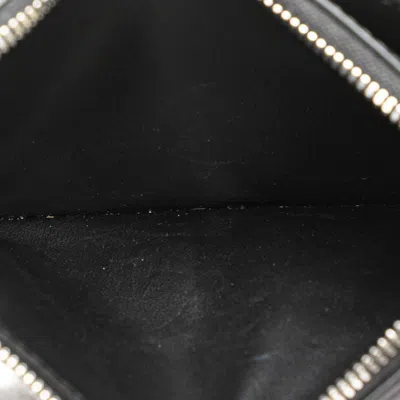 Pre-owned Bottega Veneta Black Leather Coin Purse/coin Case ()