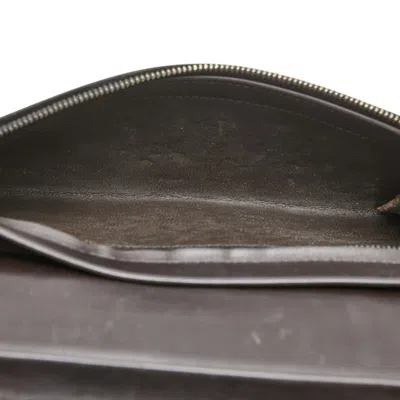 Pre-owned Bottega Veneta Brown Leather Long Wallet (bi-fold) ()